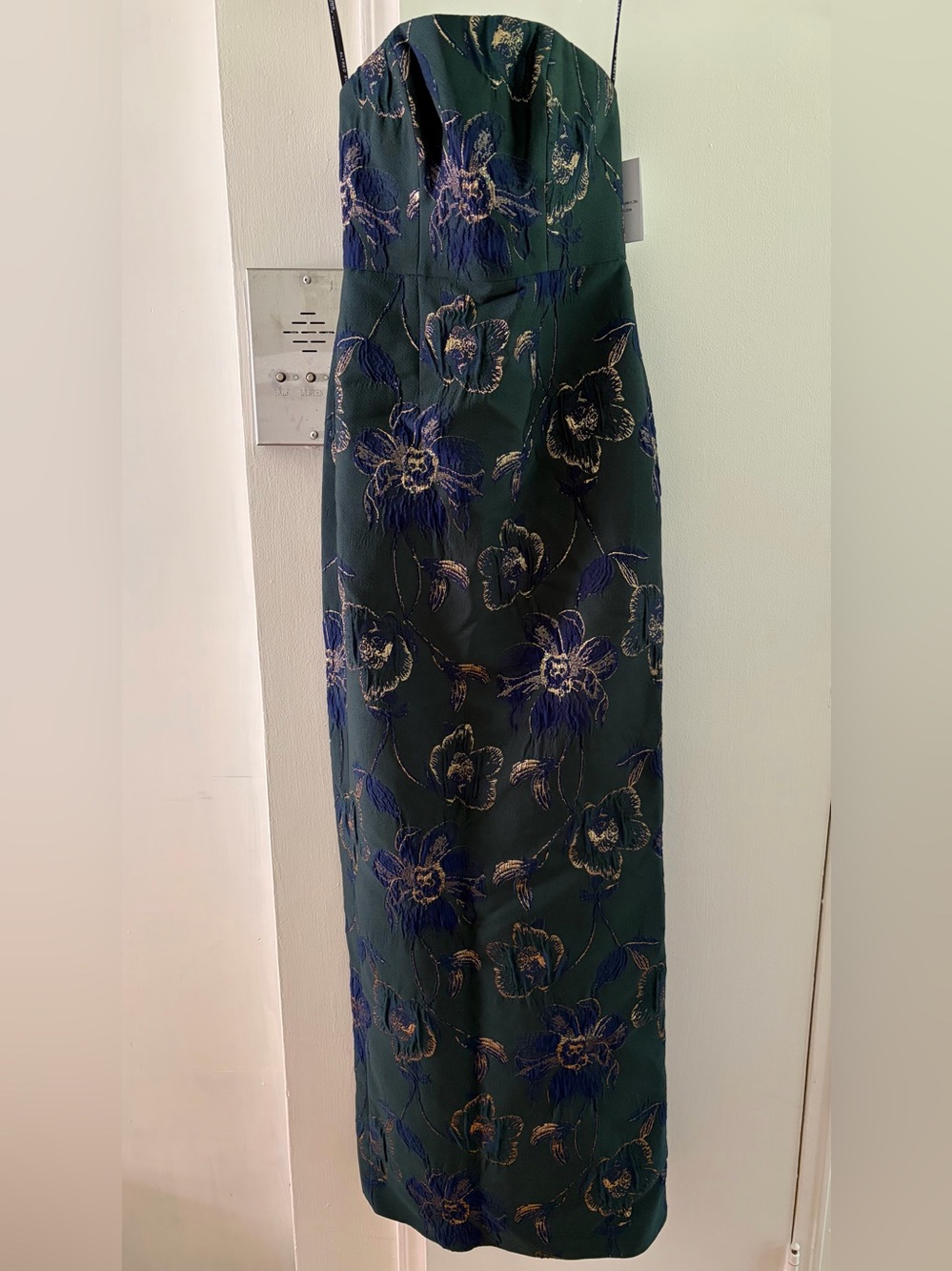 Floral Strapless Gown